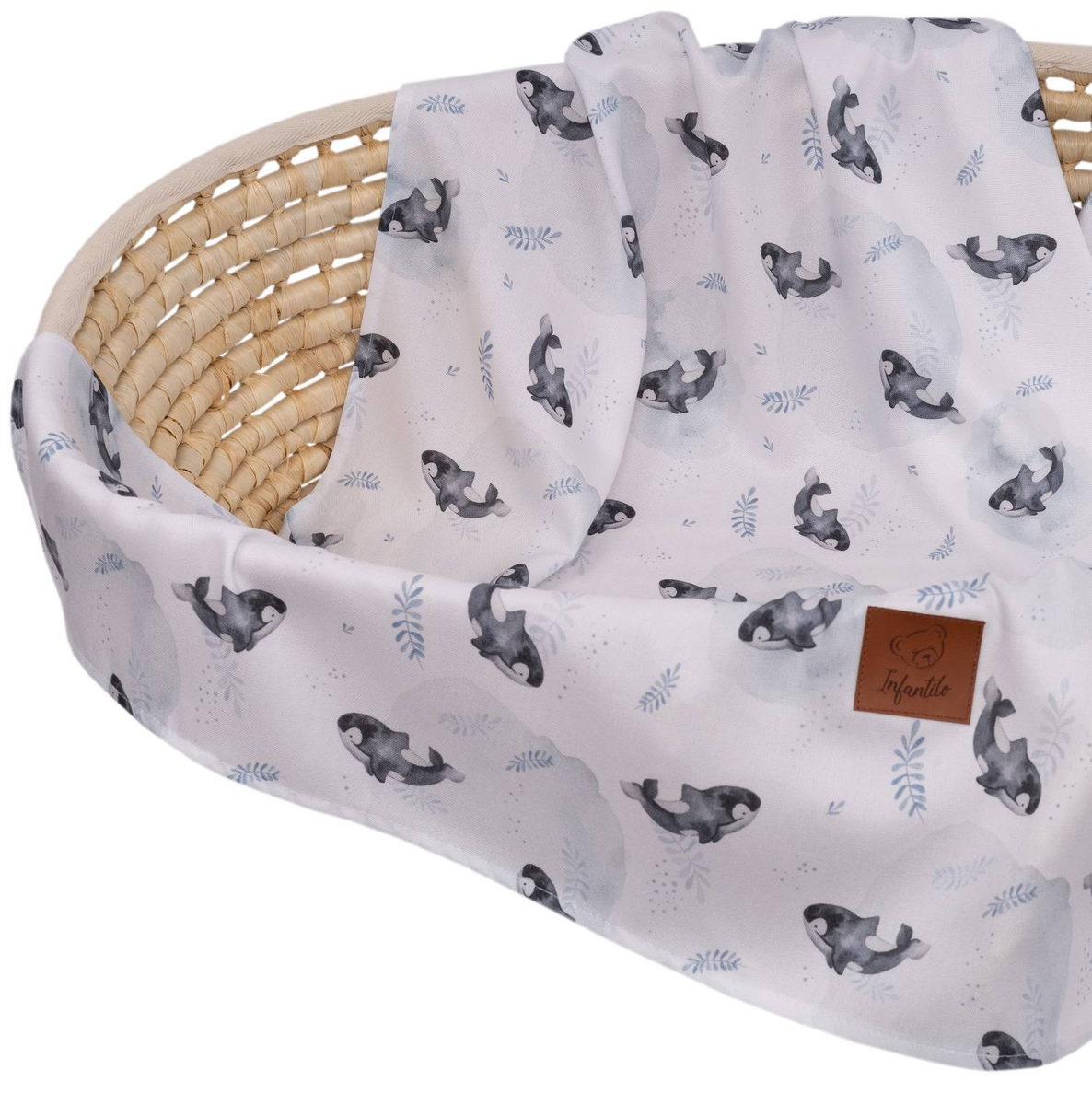 Komplet letni poduszka miś i otulacz BAMBUS