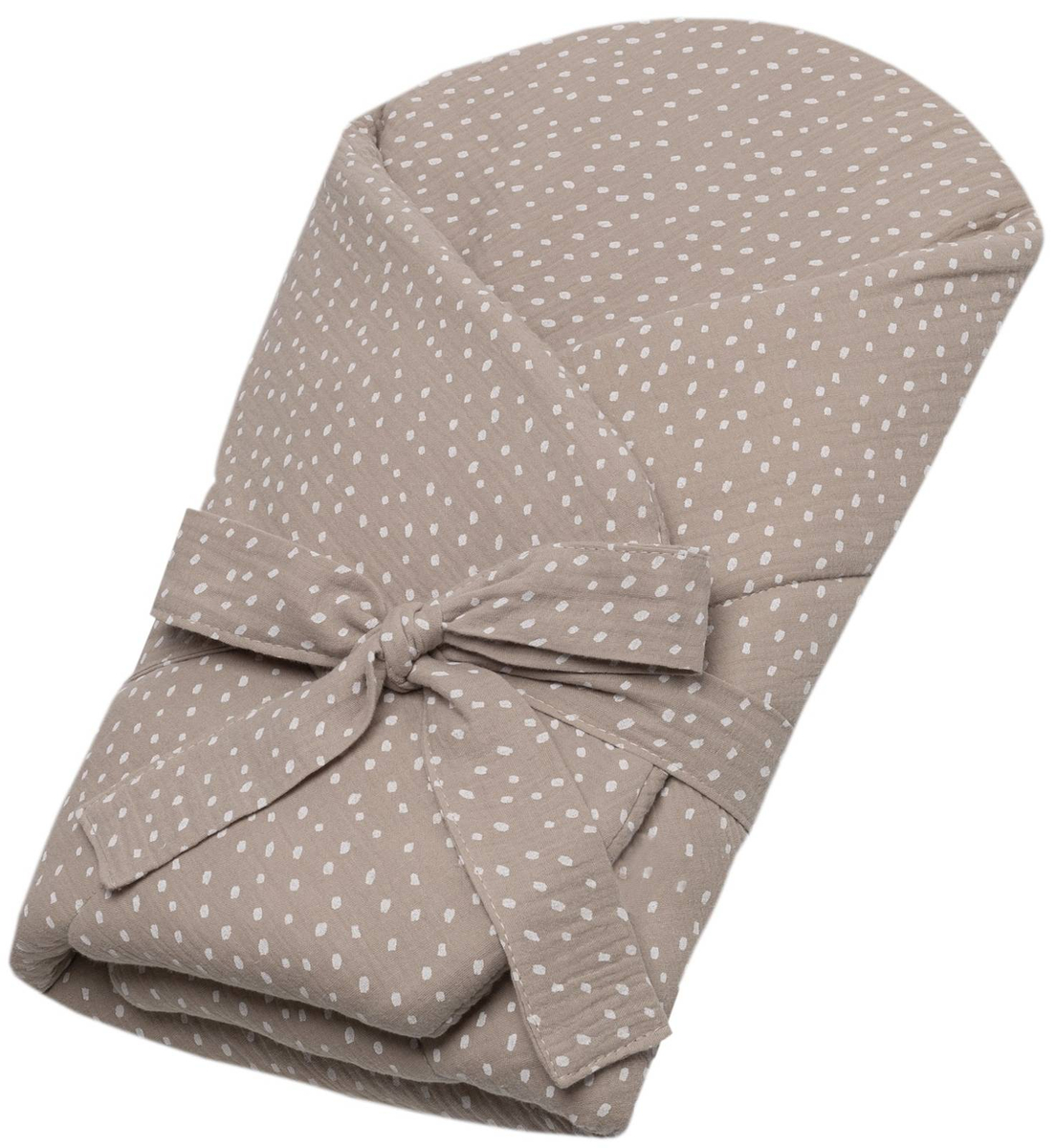 Rożek usztywniany MUŚLINOWY DOTS