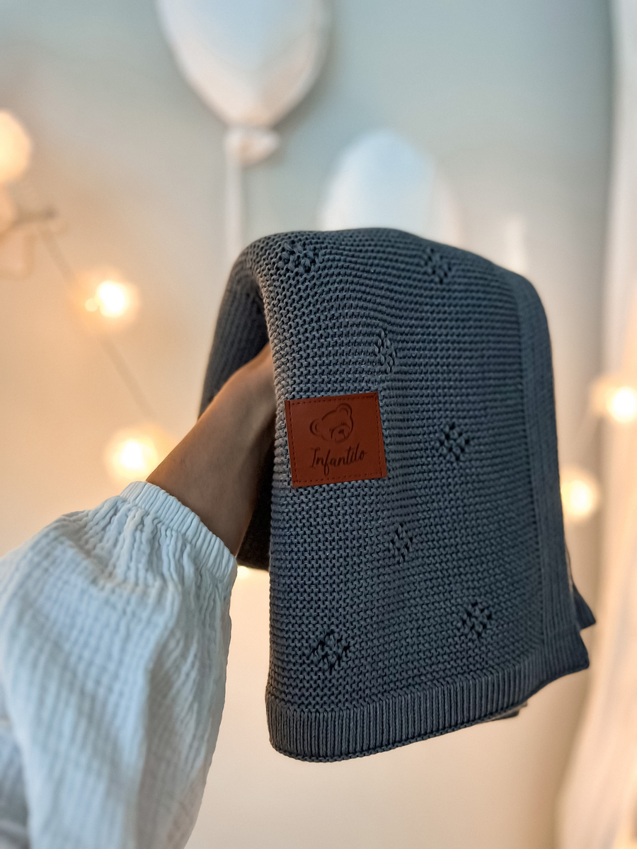 Kocyk dziany BAMBUSOWY DIAMOND 80x100