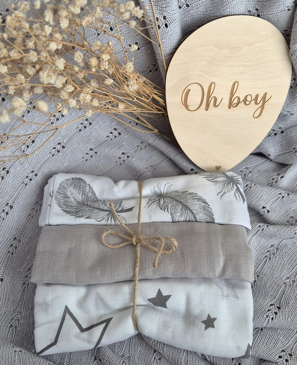 Pieluszki muślinowe 70x80cm - 3-PAK