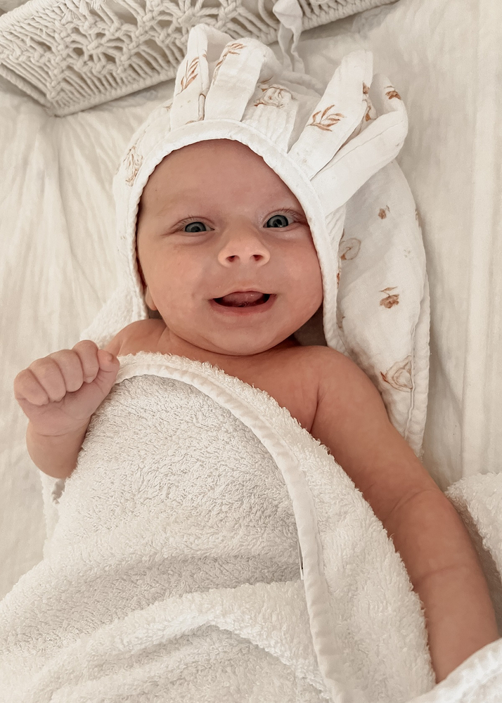 Okrycie kąpielowe BAMBUSOWE 100x100 RABBIT