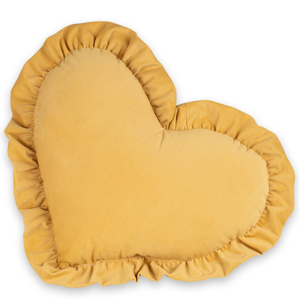 Poduszka dekoracyjna SERCE z falbanką VELVET