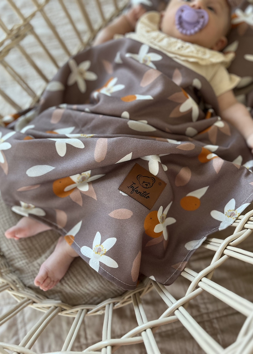 Komplet letni poduszka miś i otulacz BAMBUS