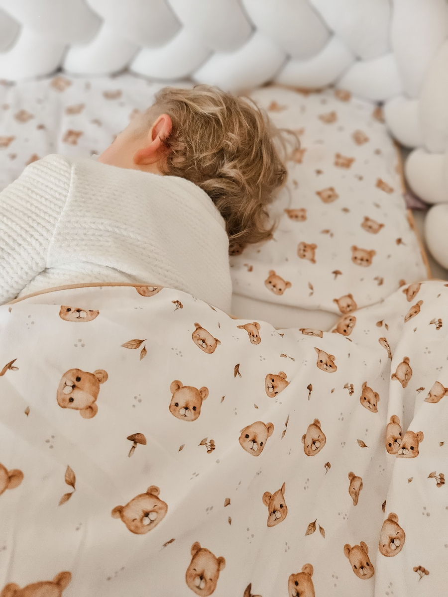 Pościel dziecięca do łóżeczka 100x135cm z wypustką 2elem 