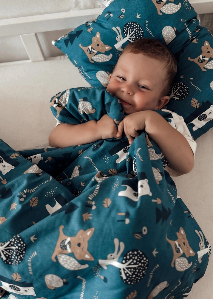 Koc przedszkolaka VELVET 100x135 + poduszka i worek