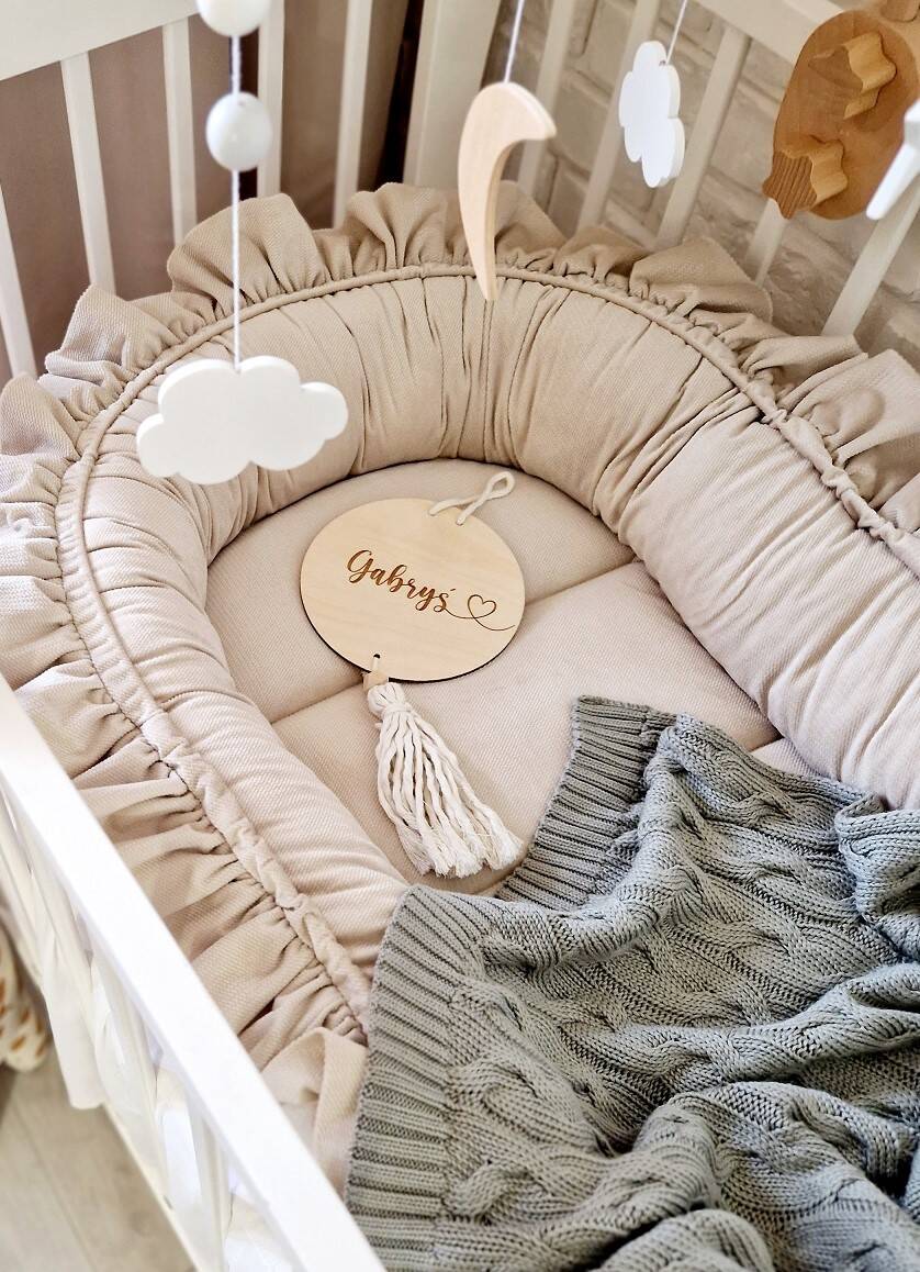 Kocyk dziany warkocz BAMBUSOWY 80x100