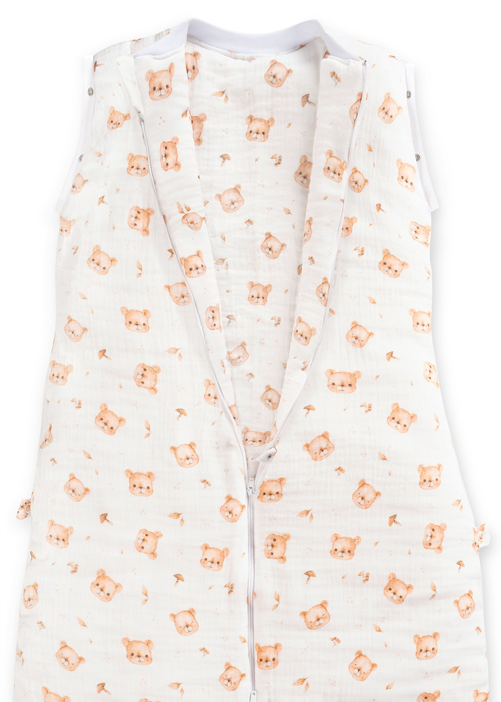 Śpiworek do spania muślinowy PREMIUM ocieplany PRINT