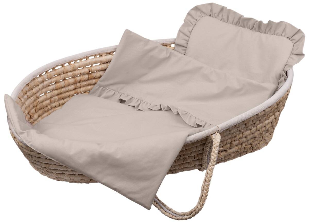 Komplet do wózka bawełniany Z FALBANKĄ