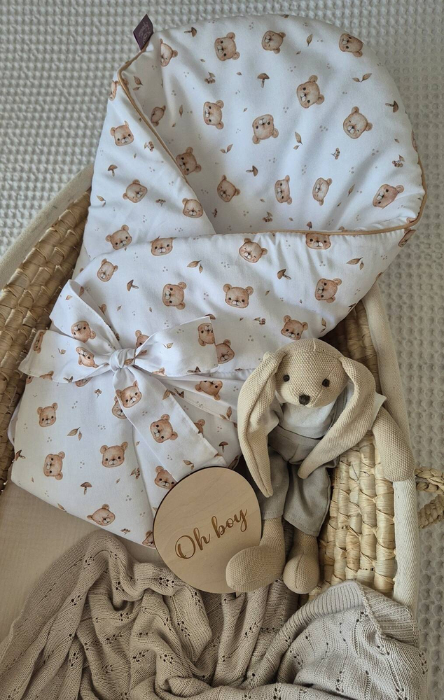 Rożek usztywniany bawełniany PREMIUM z wypustką