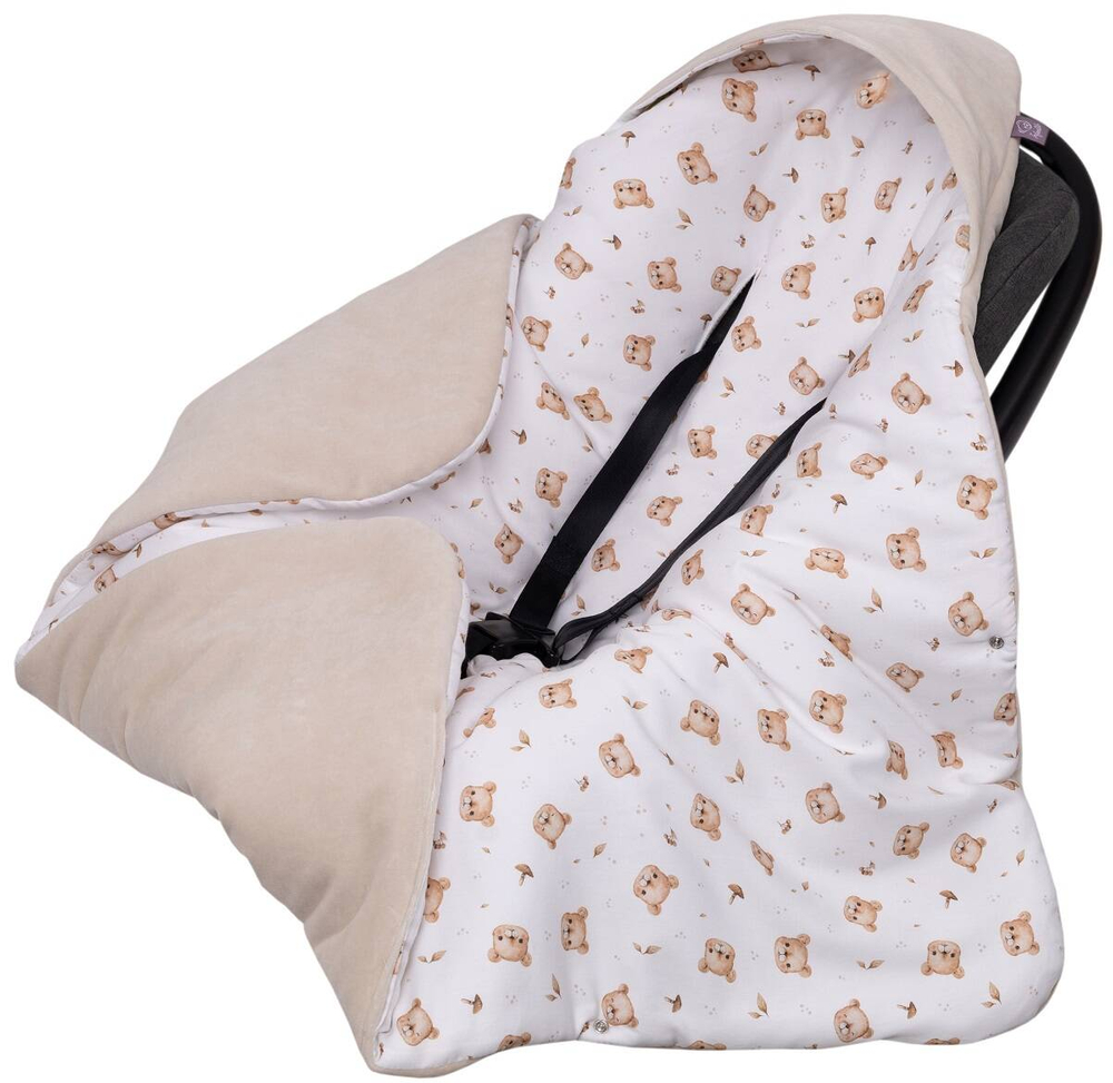 Kocyk z kapturkiem do fotelika WELUR 