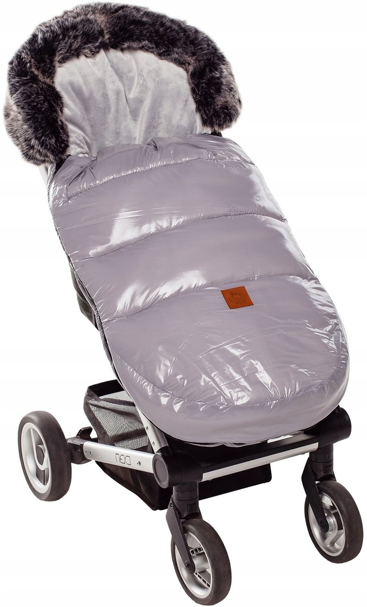 Śpiworek do wózka FLUFFY PREMIUM - grey flash