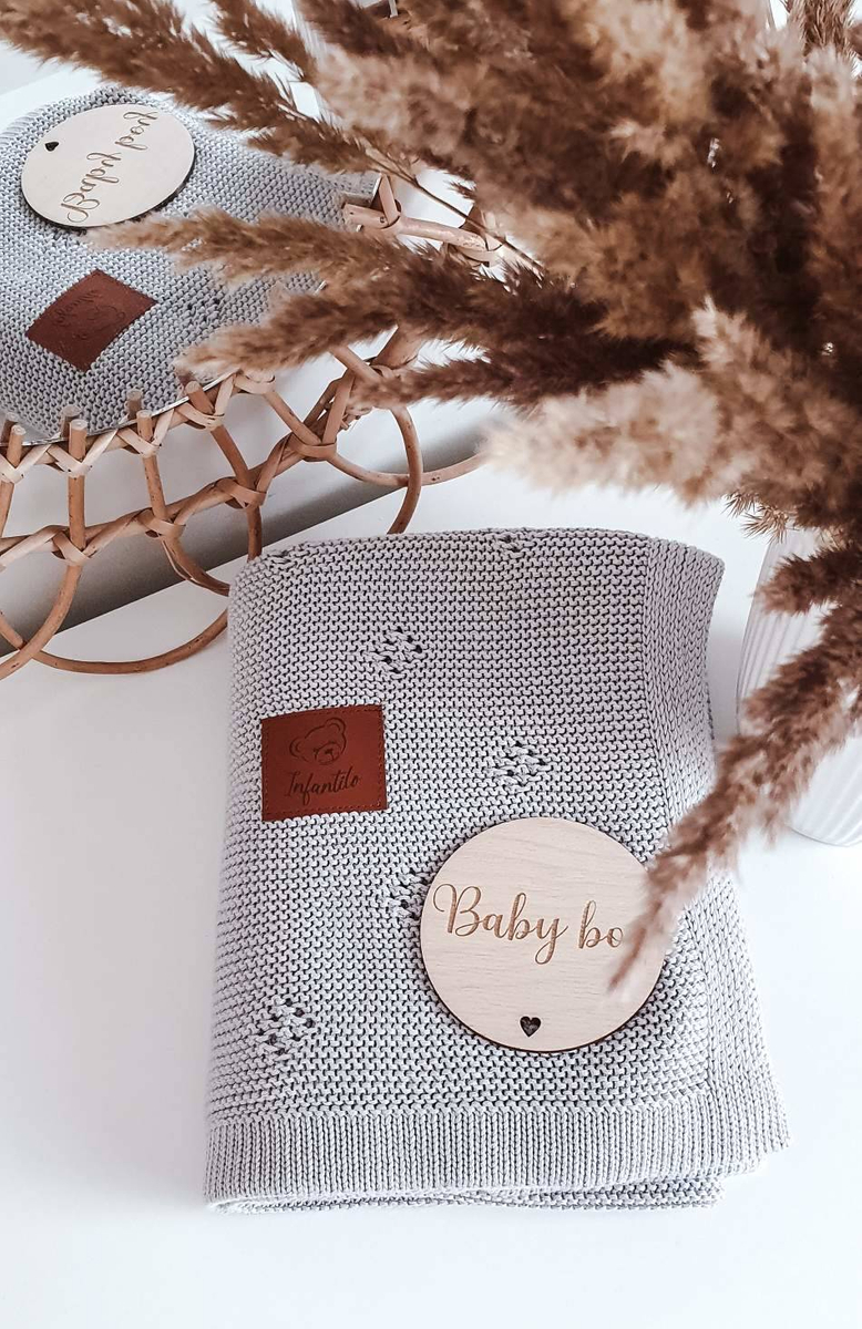 Kocyk dziany BAMBUSOWY DIAMOND 80x100