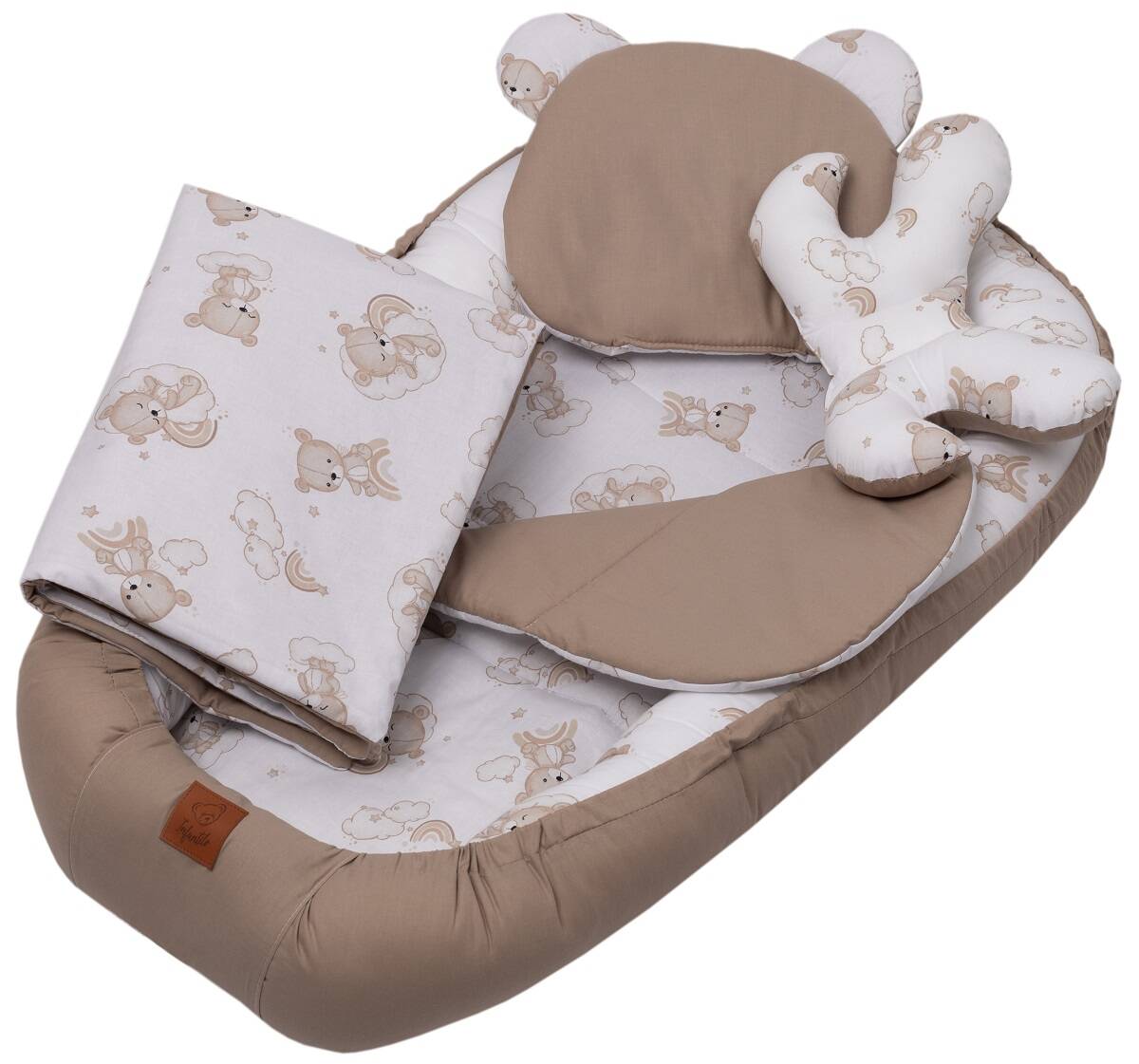 KOKON niemowlęcy BAWEŁNIANY zestaw 5w1