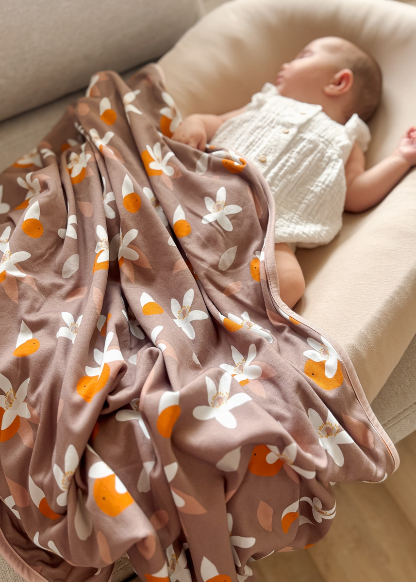 Kocyk letni BAWEŁNIANY 75x100cm