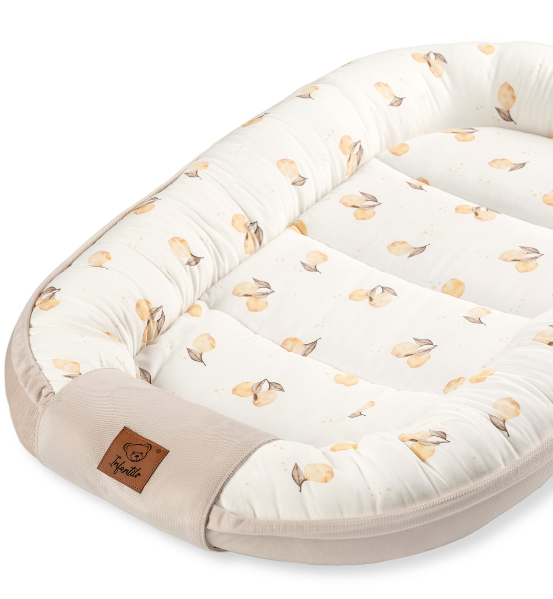 KOKON niemowlęcy PREMIUM bawełna satynowa + velvet