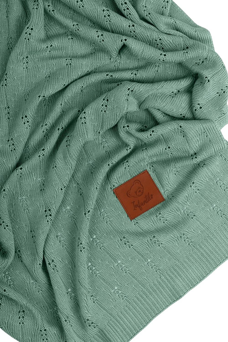 Kocyk bambusowy ażurowy 100% BAMBUS