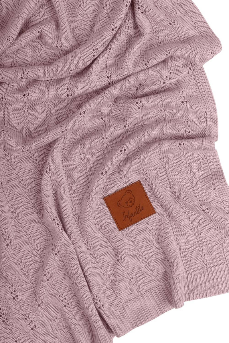 Kocyk bambusowy ażurowy 100% BAMBUS 