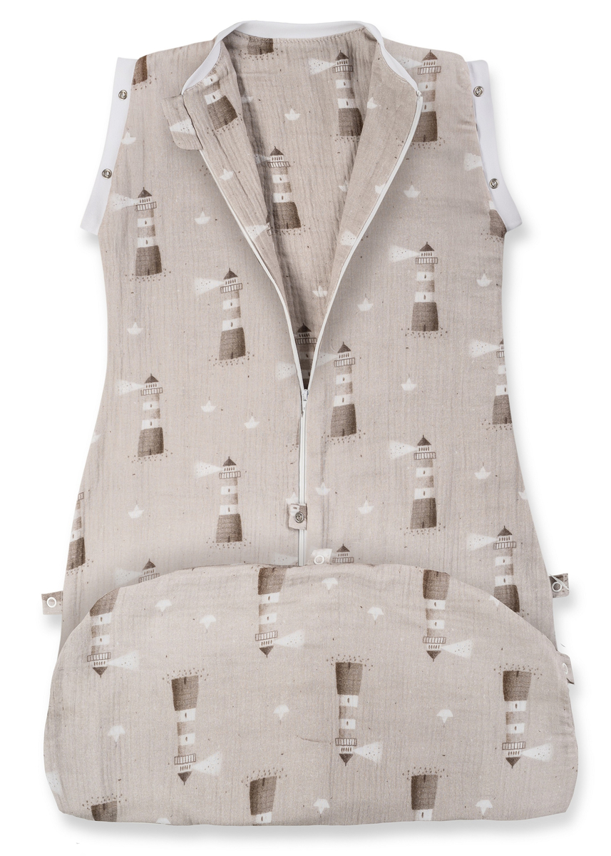 Śpiworek do spania muślinowy PREMIUM light PRINT