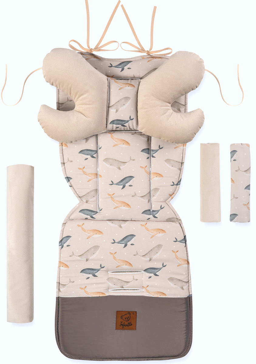 Wkładka do wózka VELVET - ZESTAW