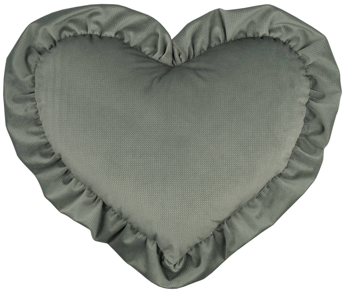 Poduszka dekoracyjna SERCE z falbanką VELVET