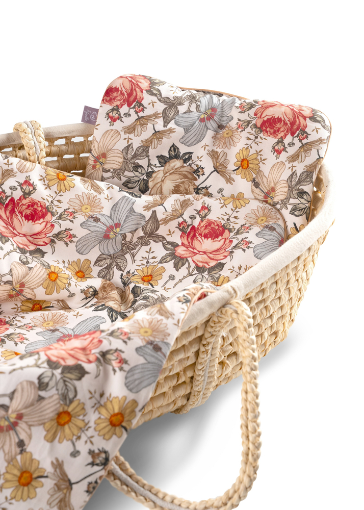 Komplet do wózka bawełniany z wypustką