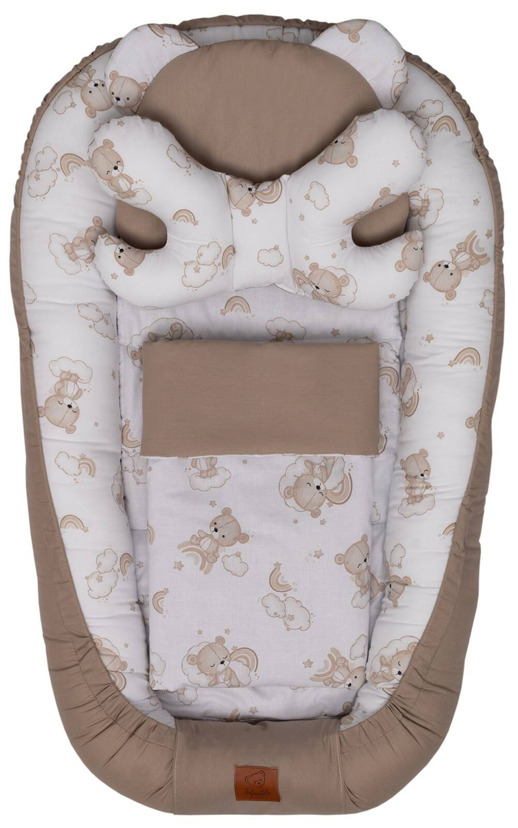 KOKON niemowlęcy BAWEŁNIANY zestaw 5w1