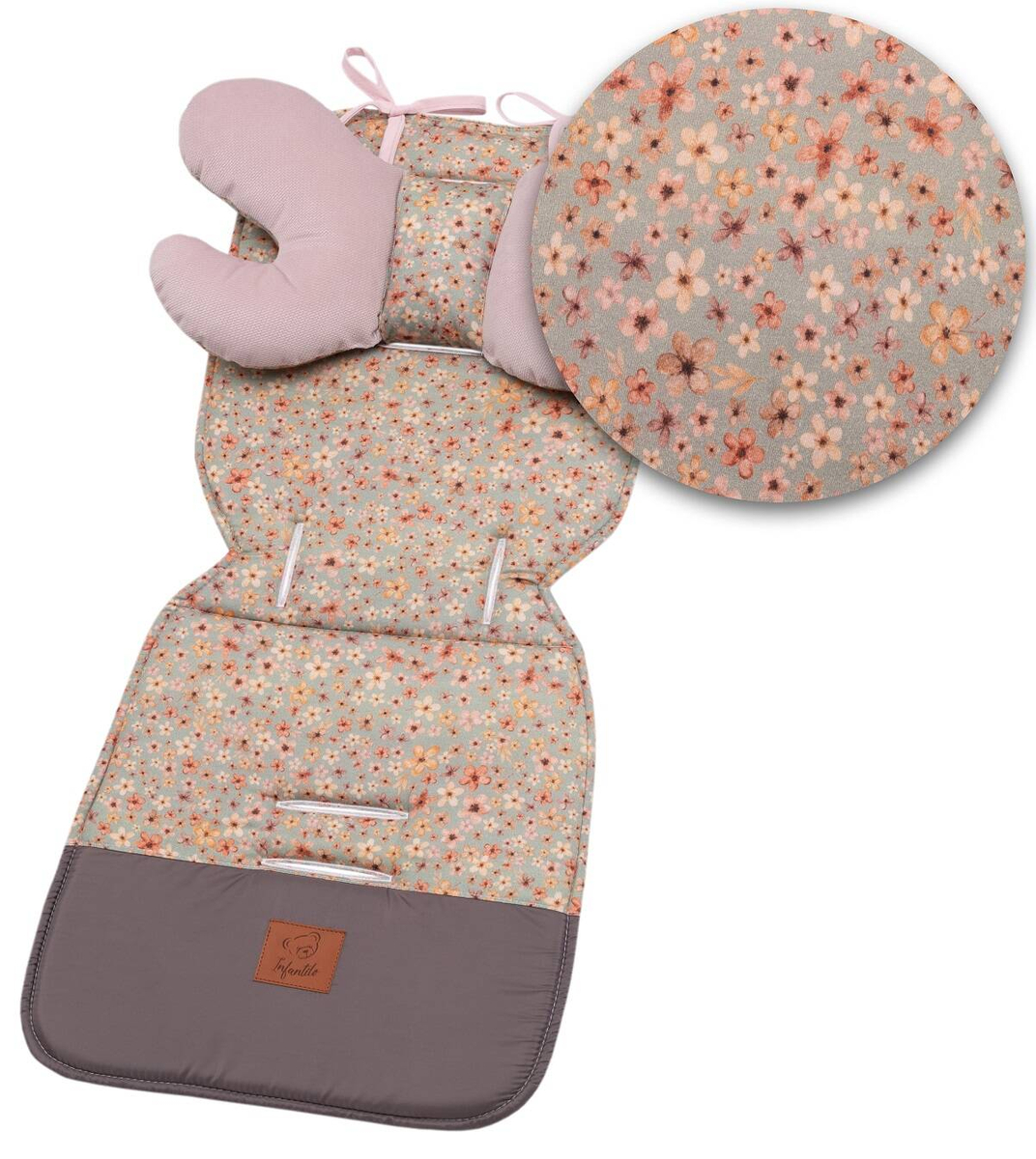 Wkładka do wózka VELVET - ZESTAW