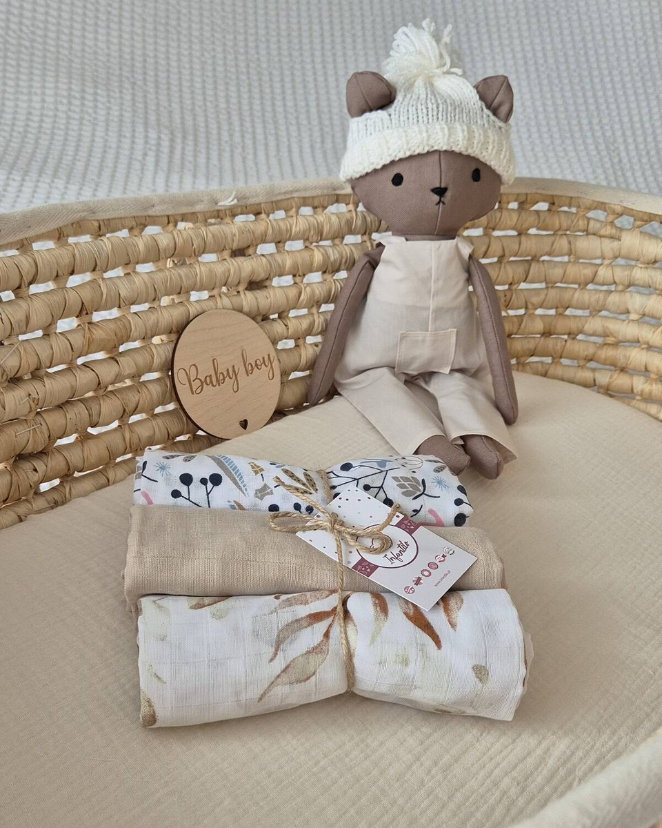 Pieluszki muślinowe 70x80cm - 3-PAK