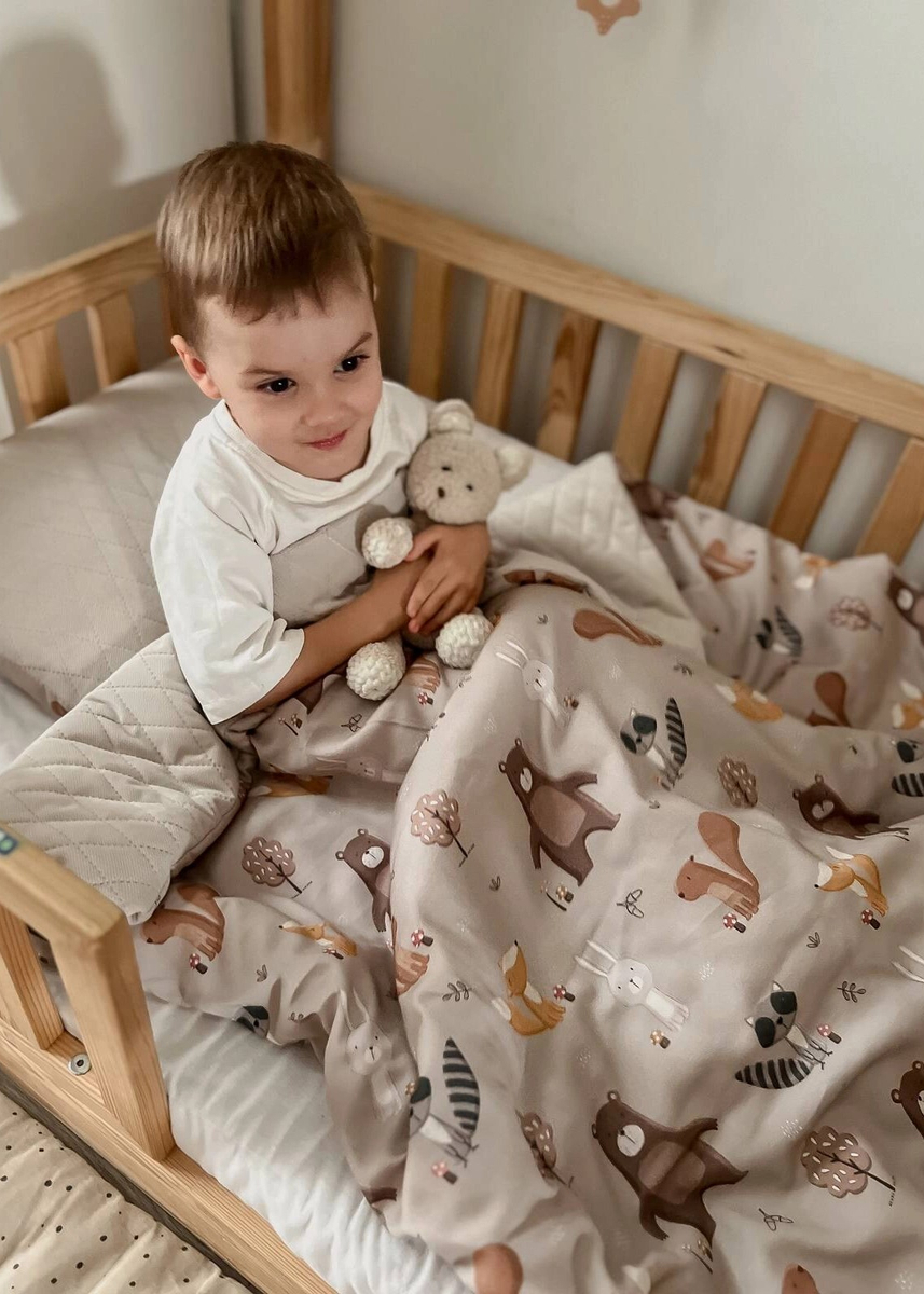 Koc przedszkolaka VELVET 100x135 + poduszka i worek