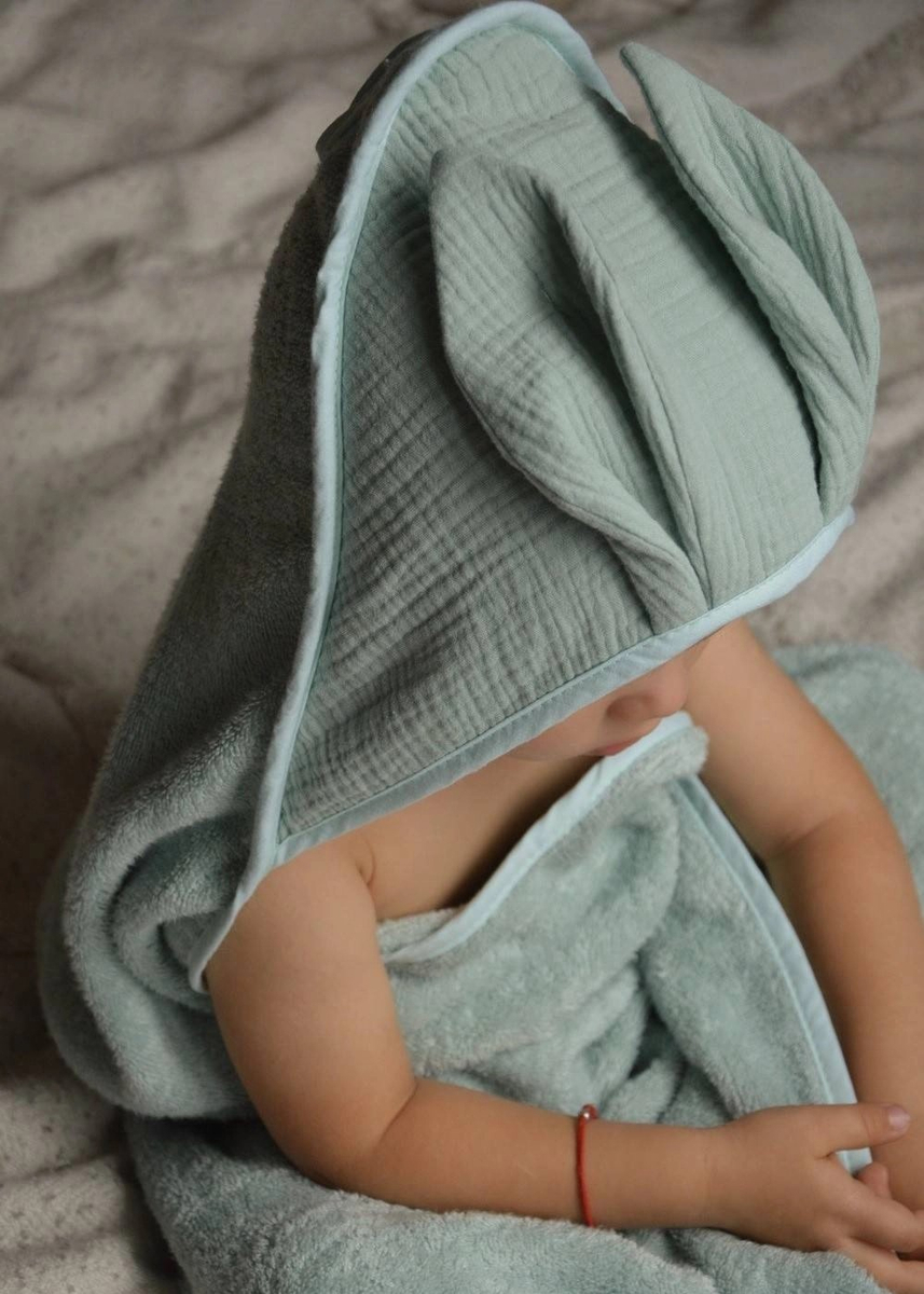 Okrycie kąpielowe BAMBUSOWE 100x100 RABBIT