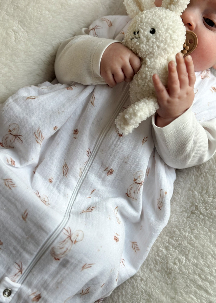 Śpiworek do spania muślinowy PREMIUM light MOMMY GOOSE