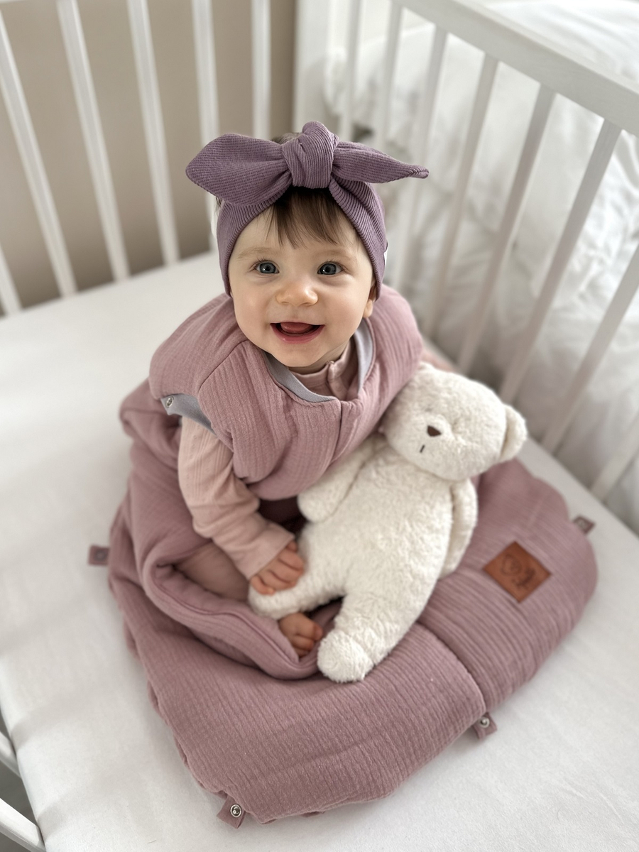 Śpiworek do spania muślinowy PREMIUM ocieplany