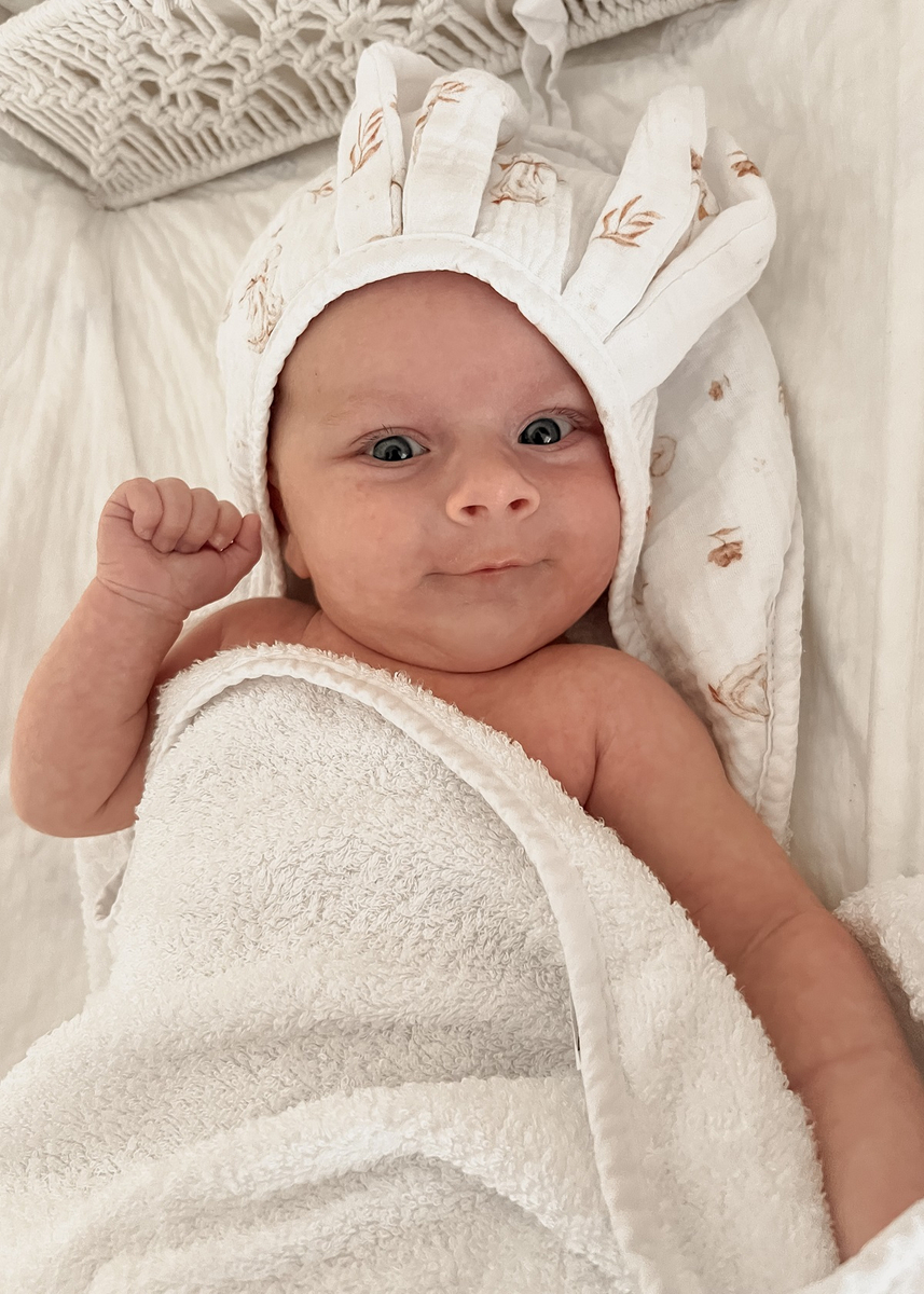 Okrycie kąpielowe BAMBUSOWE 100x100 RABBIT