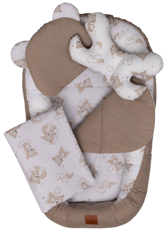 KOKON niemowlęcy BAWEŁNIANY zestaw 5w1