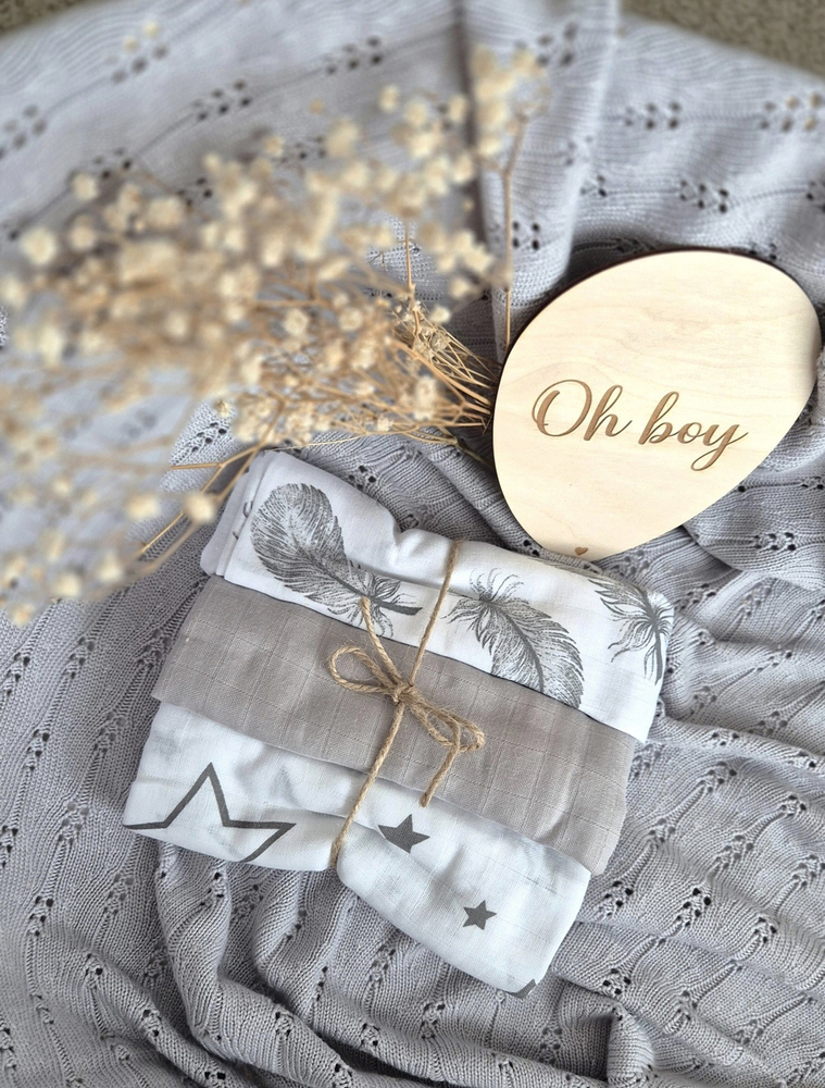 Pieluszki muślinowe 70x80cm - 3-PAK