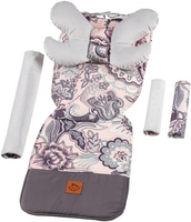 boho różowe/jasnoszary