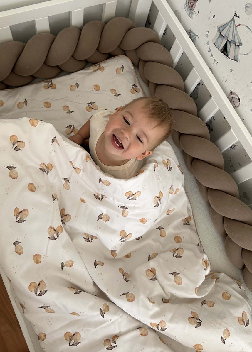 Pościel dziecięca do łóżeczka 120x90cm z wypustką 2elem 