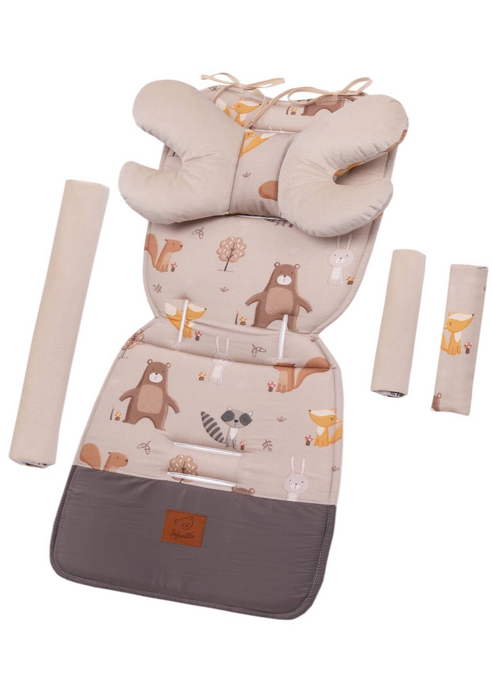 Wkładka do wózka VELVET - ZESTAW