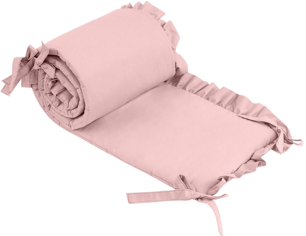 Ochraniacz do łóżeczka BAWEŁNIANY z falbanką