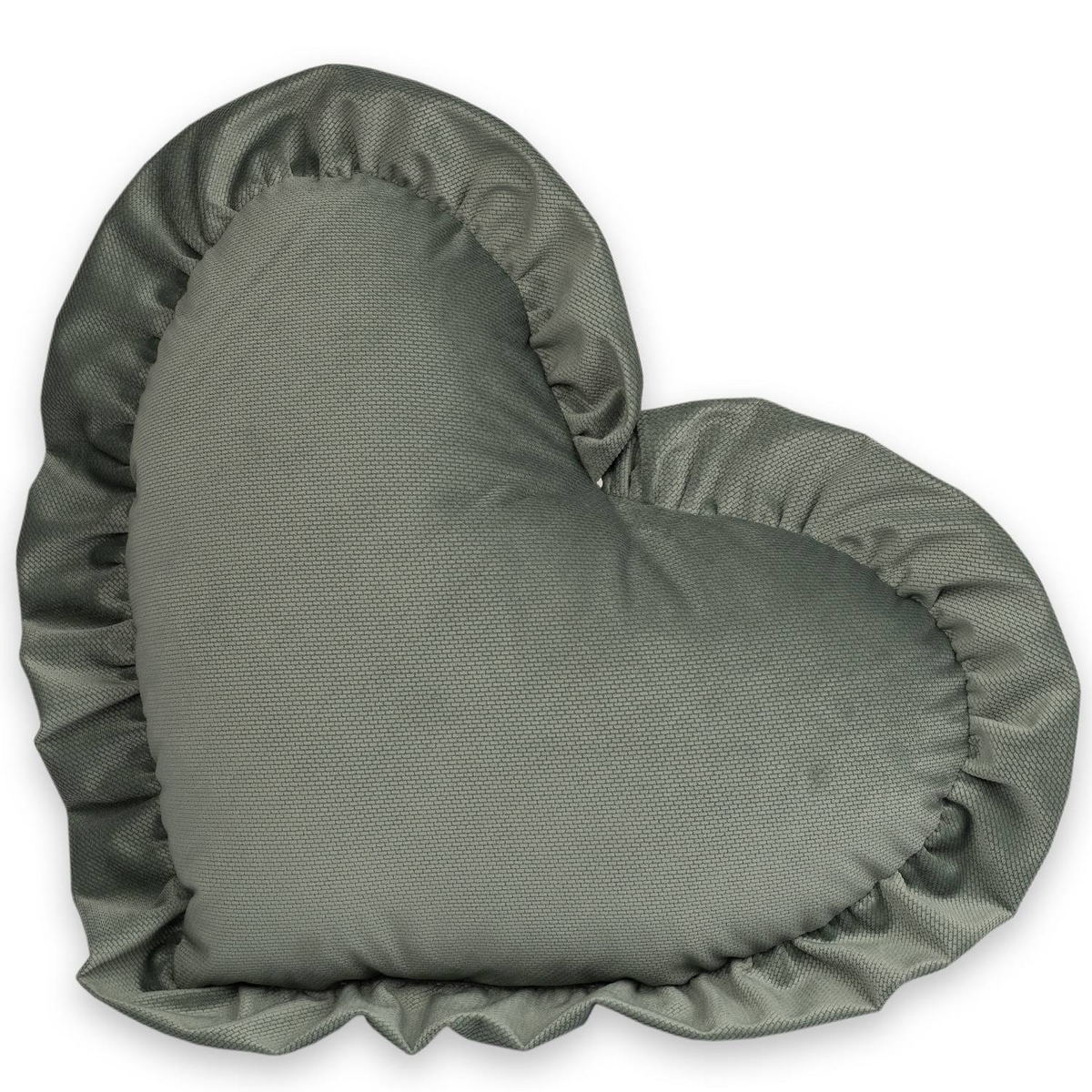 Poduszka dekoracyjna SERCE z falbanką VELVET