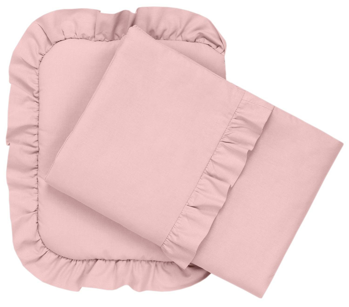 Komplet do wózka bawełniany Z FALBANKĄ