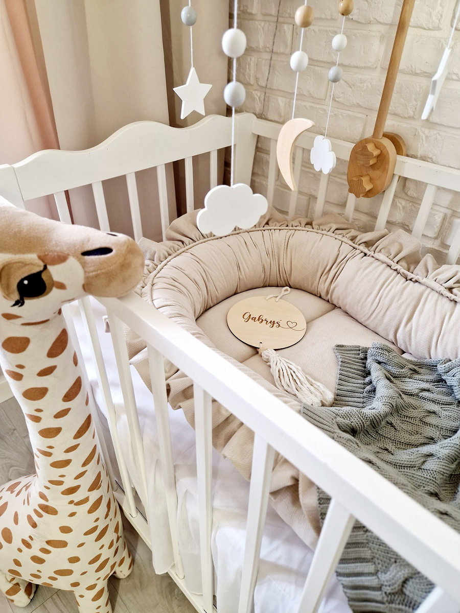 Kocyk dziany warkocz BAMBUSOWY 80x100