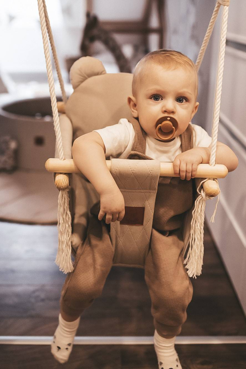 Huśtawka dla dzieci VELVET PIKOWANY