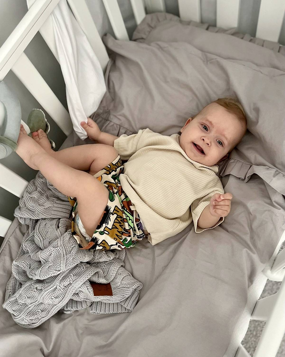 Pościel bawełniana 2-elementowa 120x90cm Z FALBANKĄ