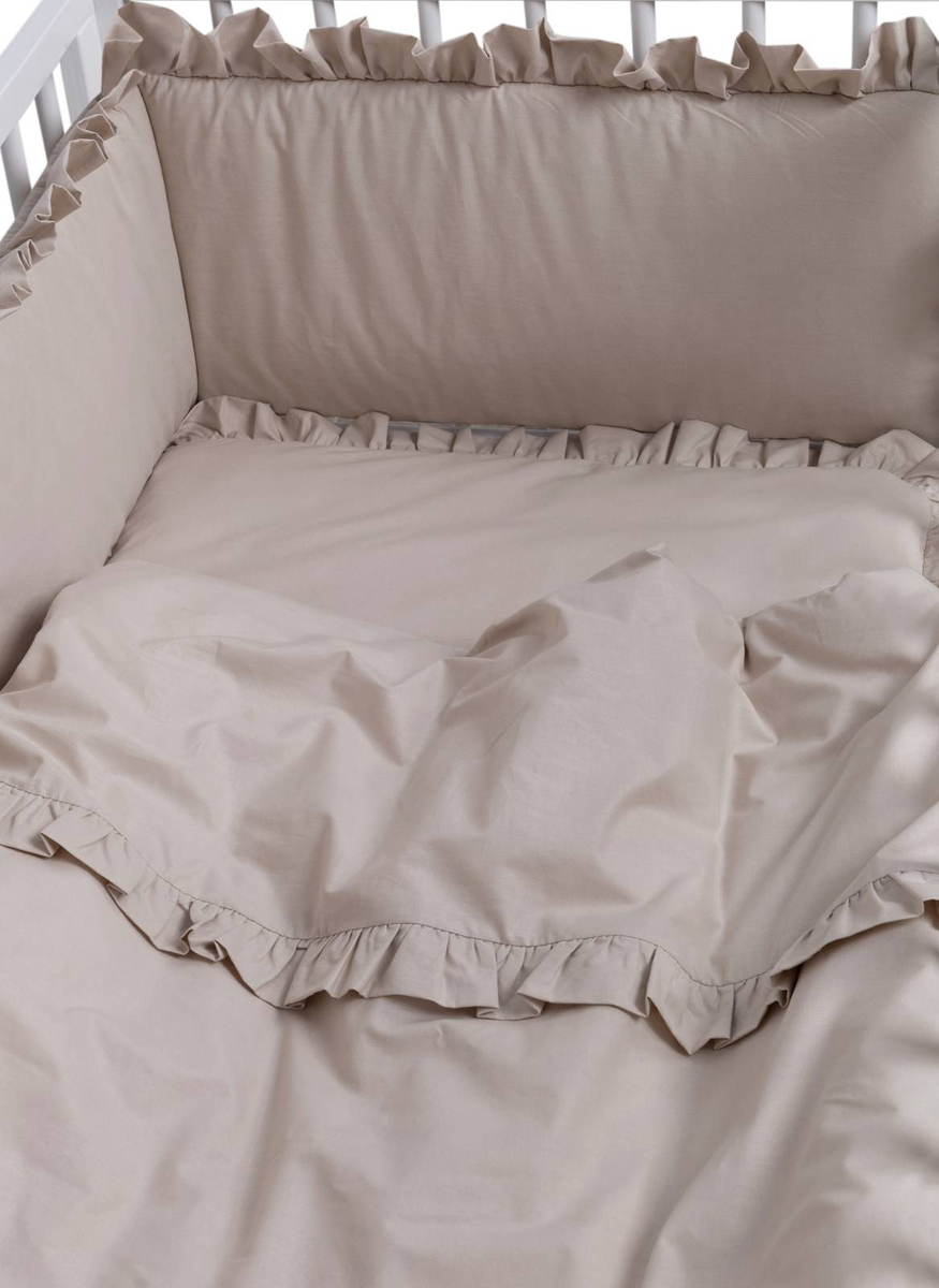 Pościel bawełniana 2-elementowa 120x90cm Z FALBANKĄ 