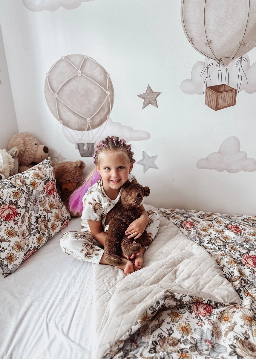 Koc przedszkolaka VELVET 100x135 + poduszka i worek