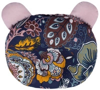 boho granatowe/brudny róż