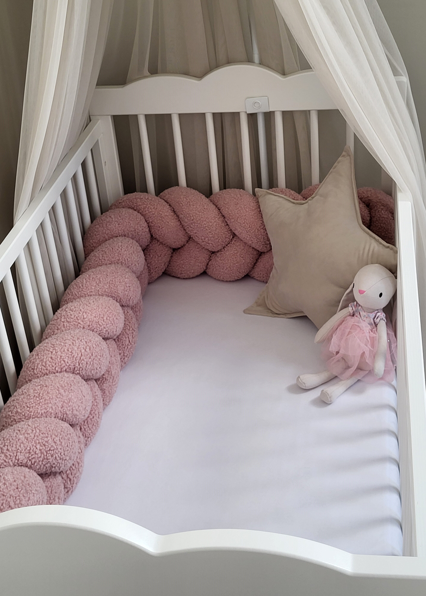 Ochraniacz WARKOCZ do łóżeczka BARANEK BOUCLE