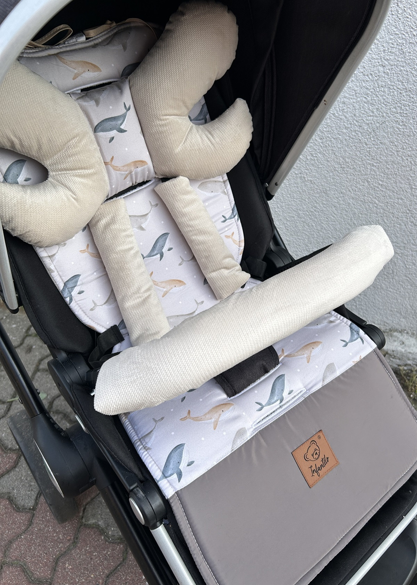 Wkładka do wózka VELVET - ZESTAW