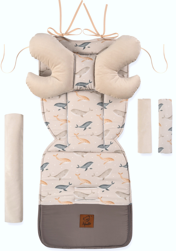 Wkładka do wózka VELVET - ZESTAW